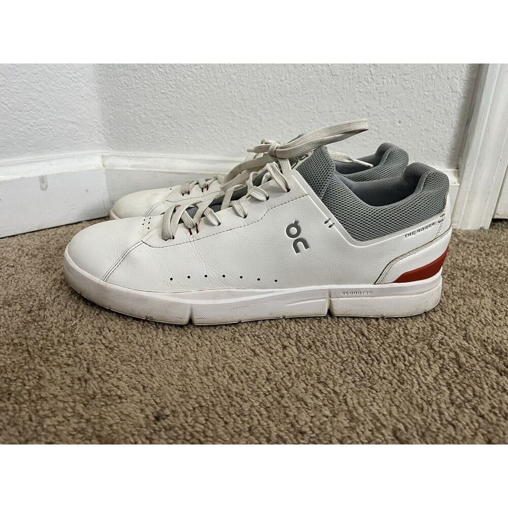 On Cloud The Roger Advantage Tennis Shoes Mens Size 14 White Leather Low